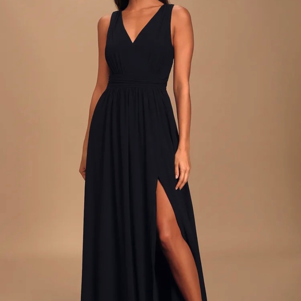 Black maxi formal dress